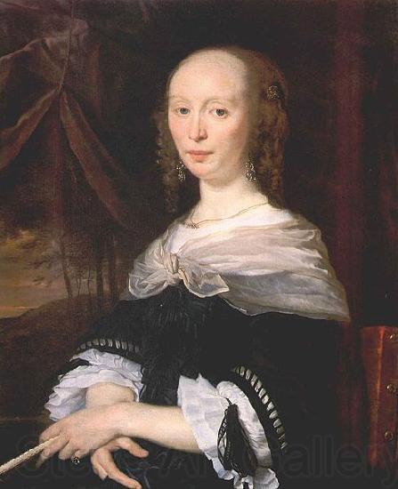Abraham van den Tempel Portrait of a Lady Norge oil painting art